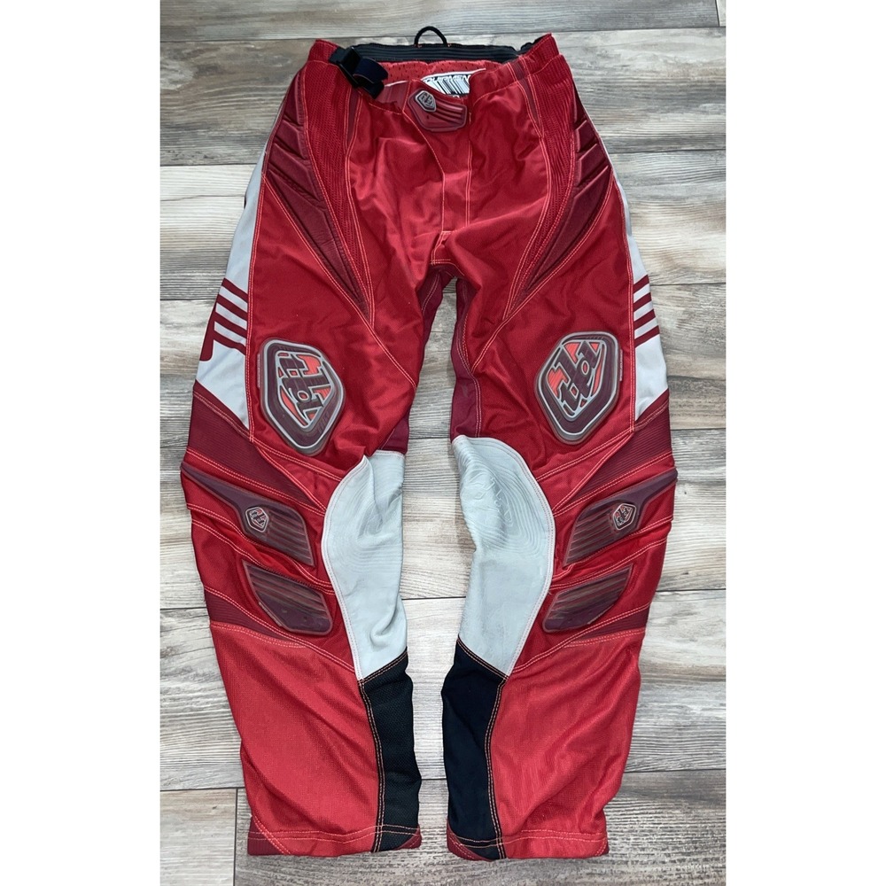 Troy Lee Designs TLD Pro Motocross Pants Red Black Mens Size 36